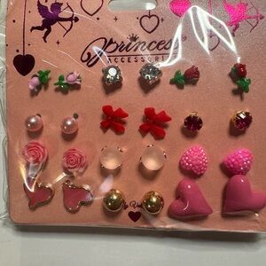 New 12 pack little girls spring earrings